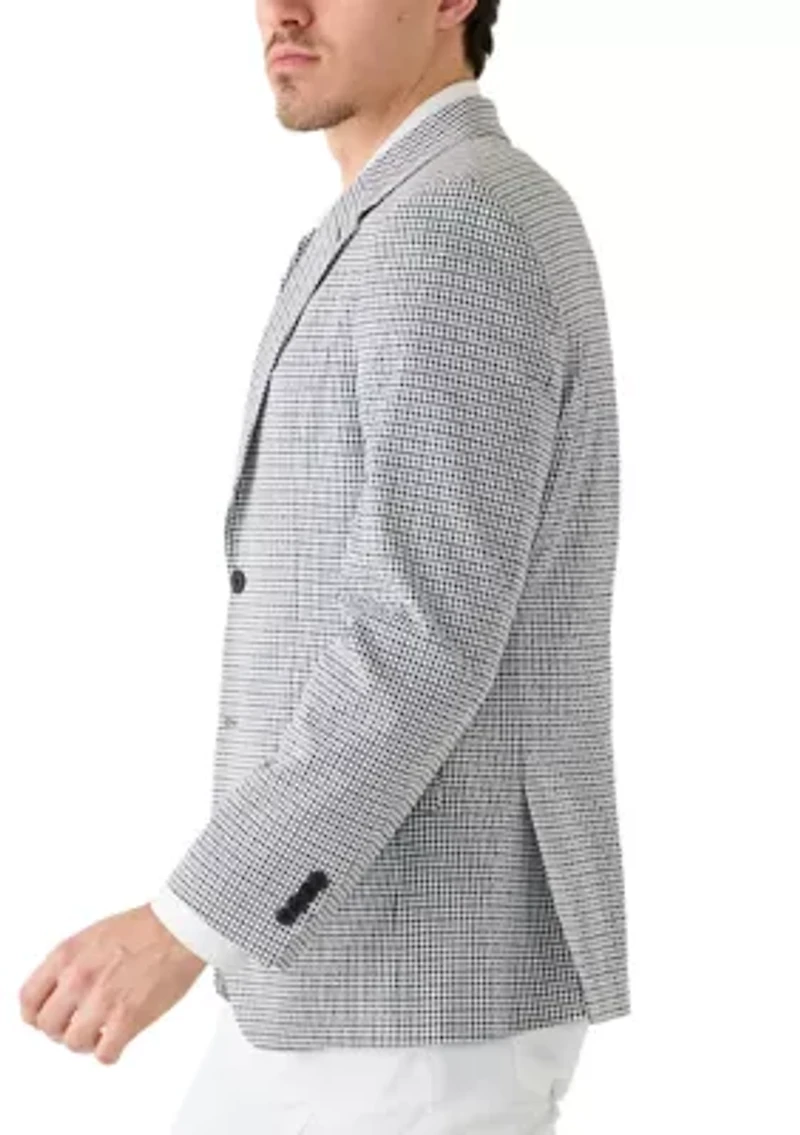 Men's Seersucker Checkered Sportscoat