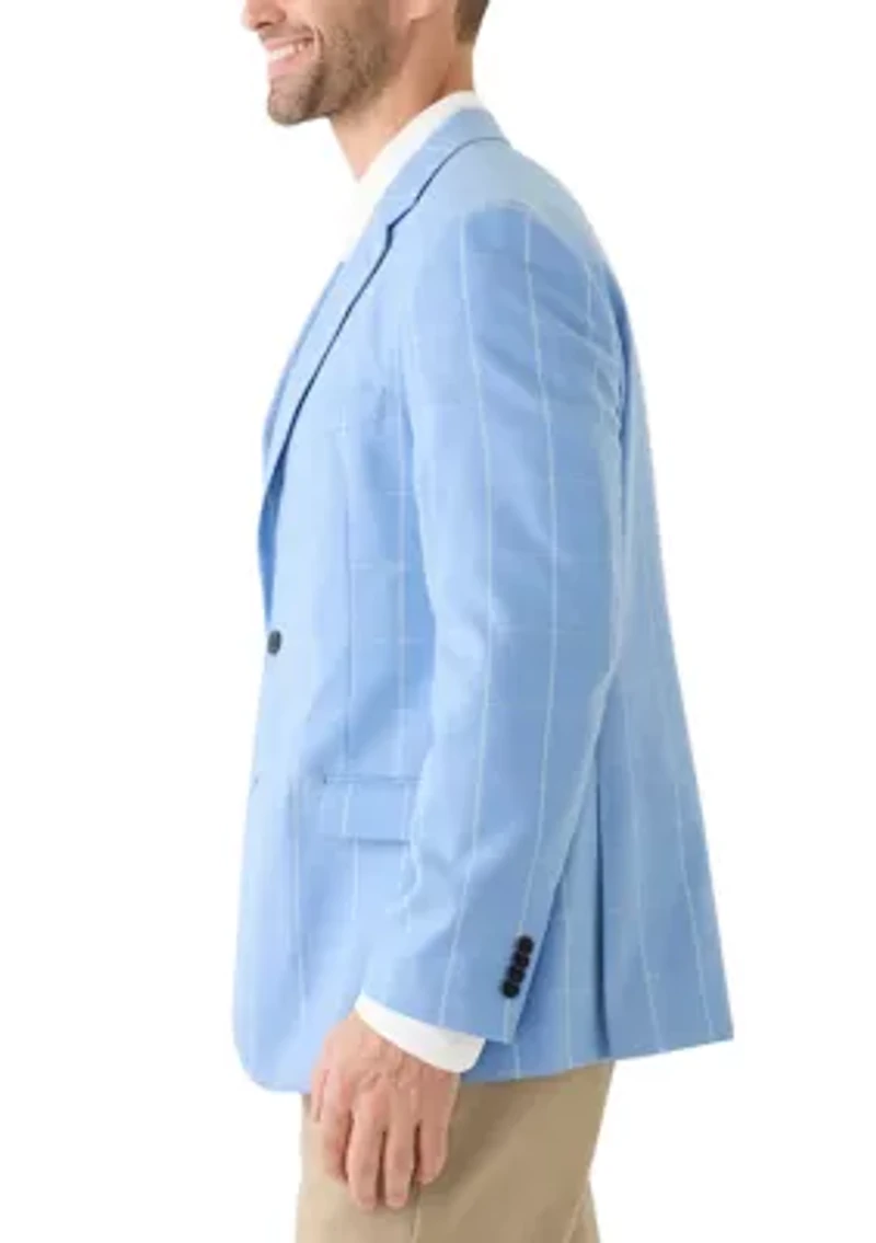 Windowpane Printed Sport Coat