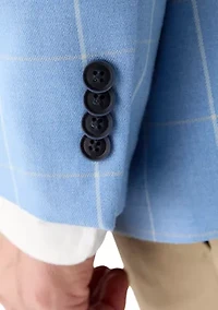 Windowpane Printed Sport Coat