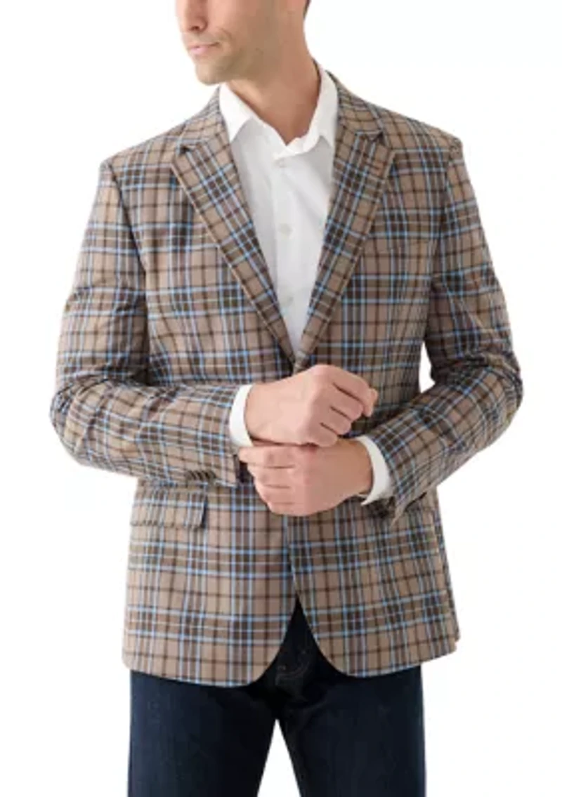 Linen Plaid Sportcoat