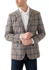 Linen Plaid Sportcoat