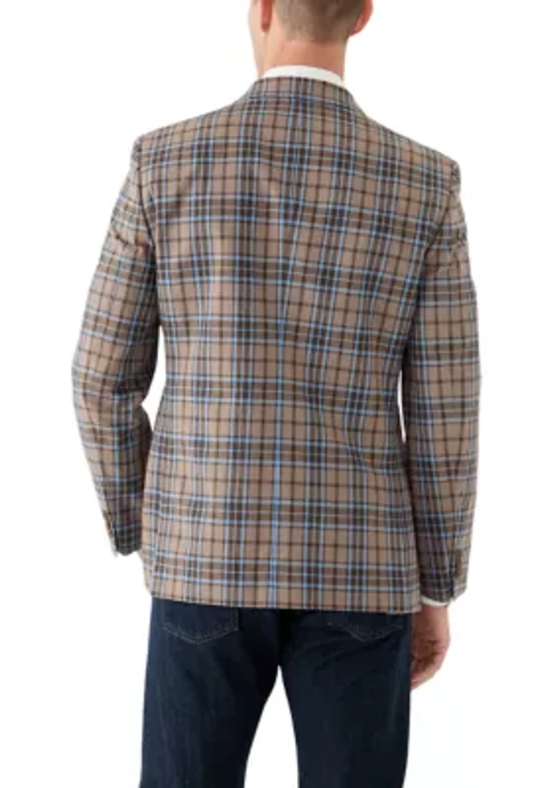 Linen Plaid Sportcoat