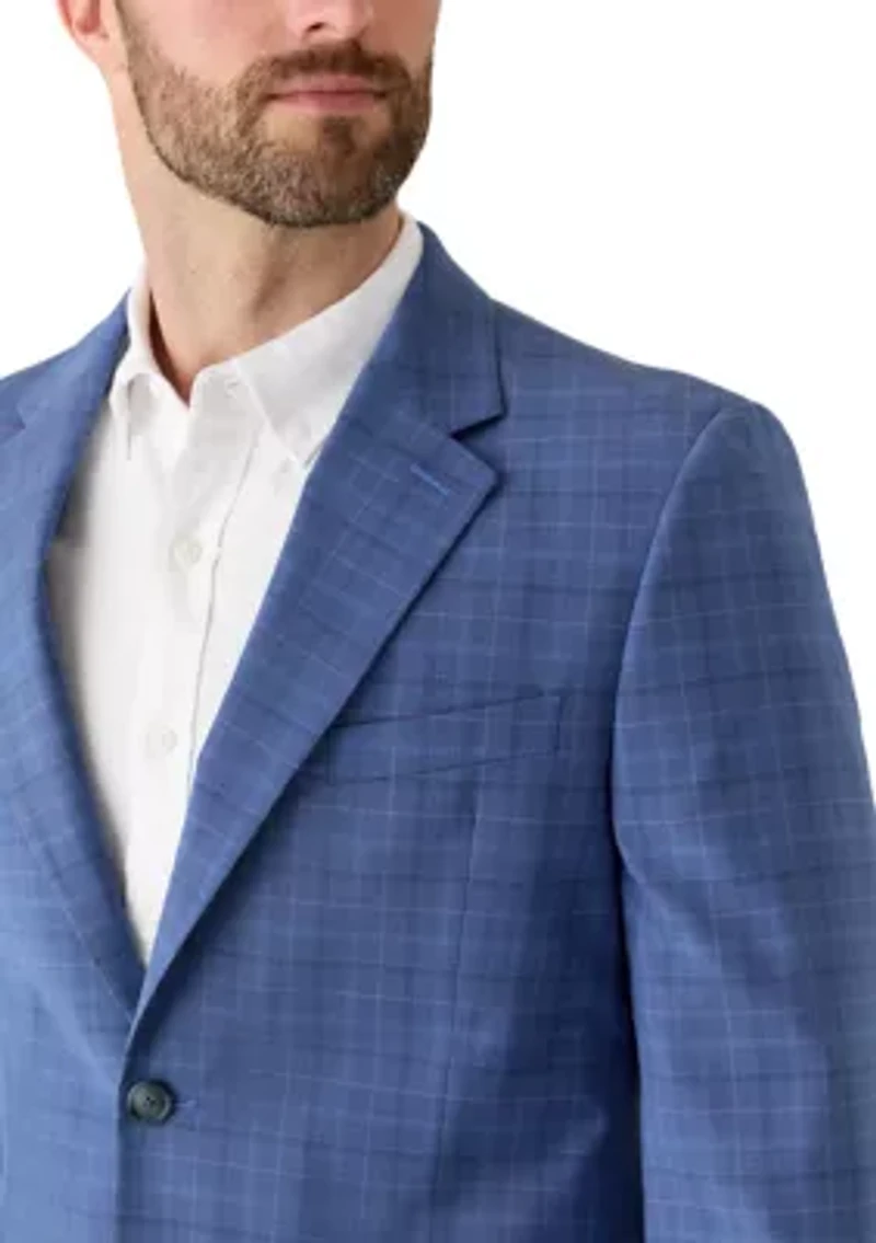 Men's Plaid Suit Jacket