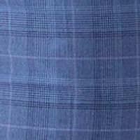 Men's Blue Plaid Suit Pants