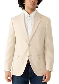 Men's Tan Herringbone Suit Jacket