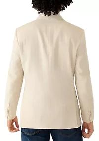 Men's Tan Herringbone Suit Jacket