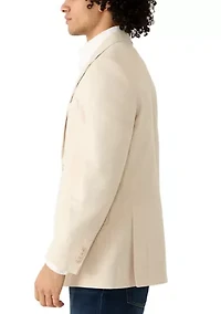 Men's Tan Herringbone Suit Jacket