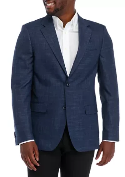 Solid Textured Sport Coat