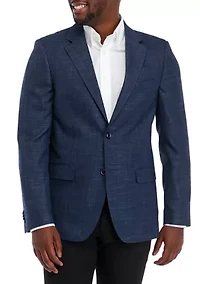 Solid Textured Sport Coat