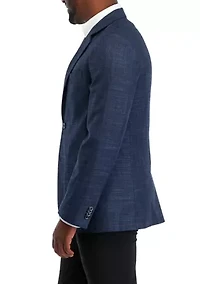 Solid Textured Sport Coat