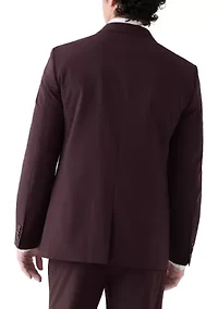 Burgundy Super Stretch Suit Jacket