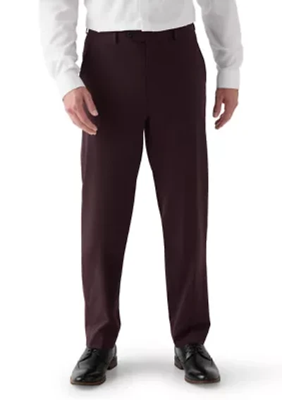 Burgundy Super Stretch Suit Pant