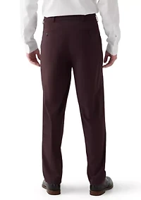 Burgundy Super Stretch Suit Pant