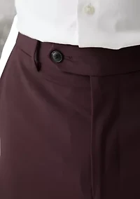 Burgundy Super Stretch Suit Pant