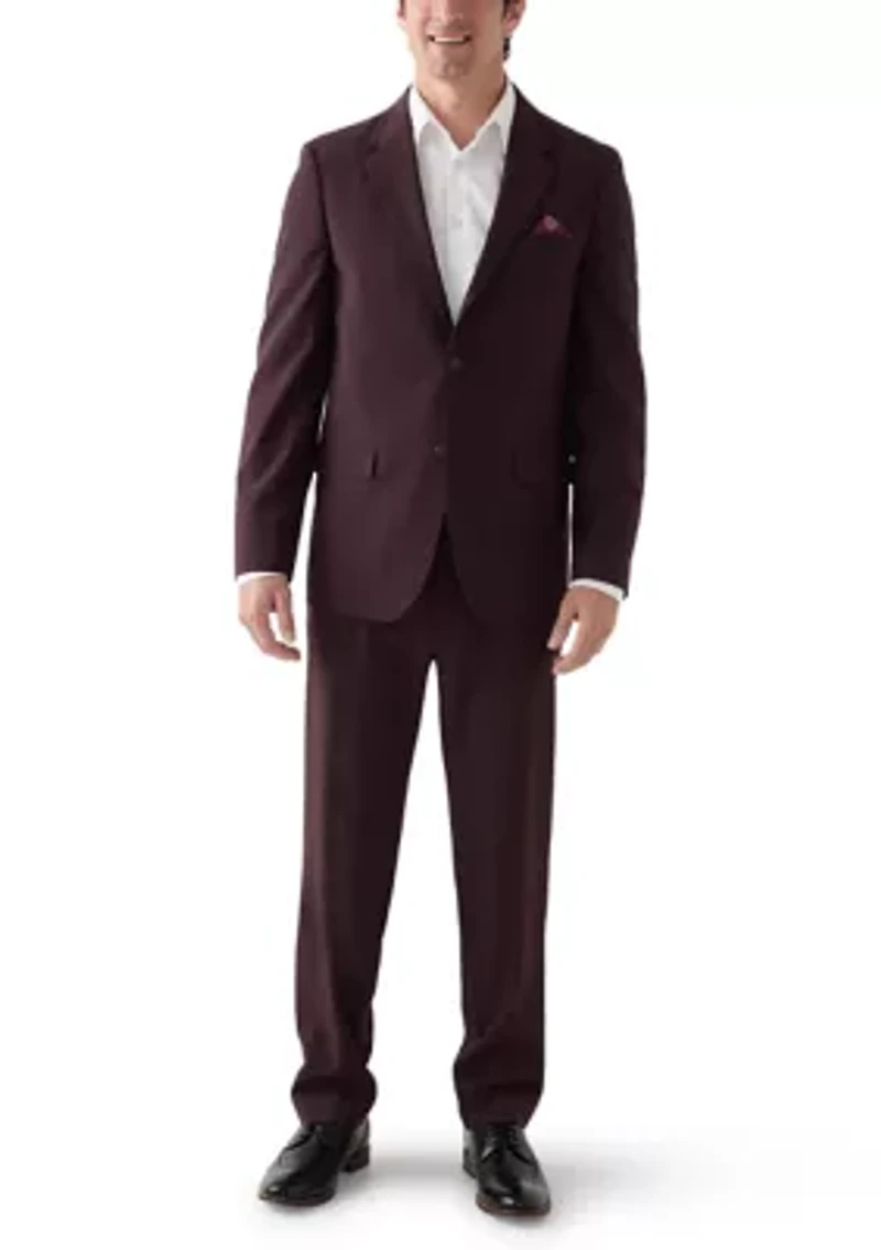 Burgundy Super Stretch Suit Pant