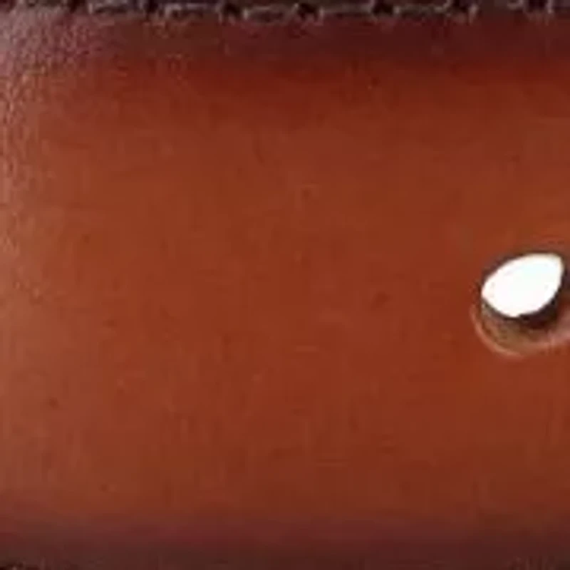 Malik Burnished Feather Edged 32mm Leather Belt