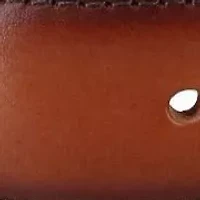 Malik Burnished Feather Edged 32mm Leather Belt