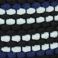 Alejandro Black Stripes and White Reversible Braided 35MM Casual Golf Belt