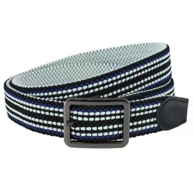 Alejandro Black Stripes and White Reversible Braided 35MM Casual Golf Belt