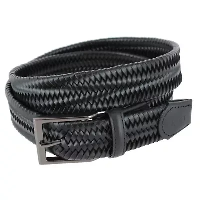 Andres Classic 35MM Leather Stretch Dress Belt