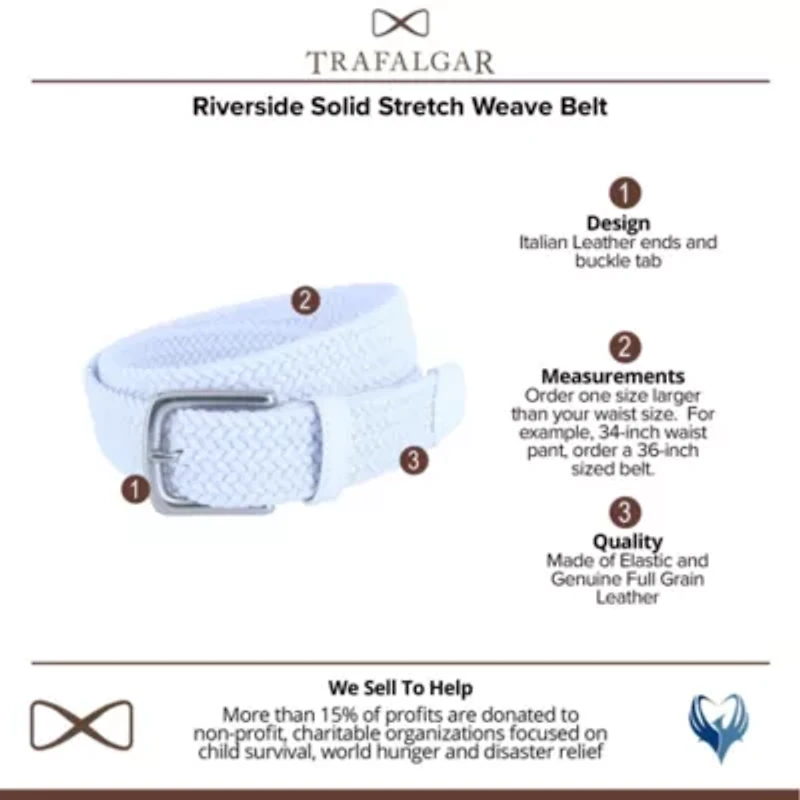 Riverside Solid Stretch Weave Belt