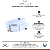 Riverside Solid Stretch Weave Belt