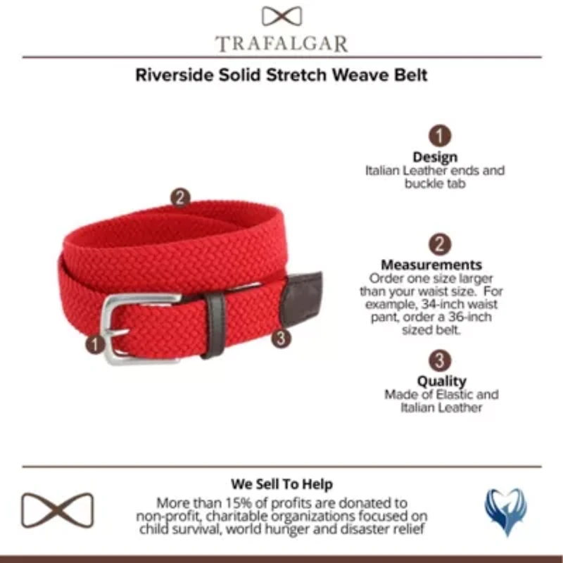 Riverside Solid Stretch Weave Belt
