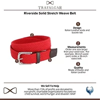 Riverside Solid Stretch Weave Belt