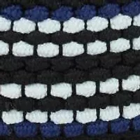 Big and Tall Alejandro 35MM Black Stripes White Reversible Braided Casual Golf Belt