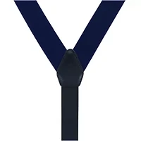Big and Tall Matias 35MM Blue Kahki Stripe Reversible Braided Casual Golf Belt