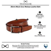 Big and Tall Apollo Italian Braided Suede Versatile Belt