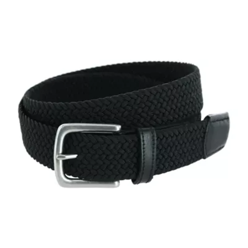 Riverside Big and Tall Solid Stretch Weave Belt