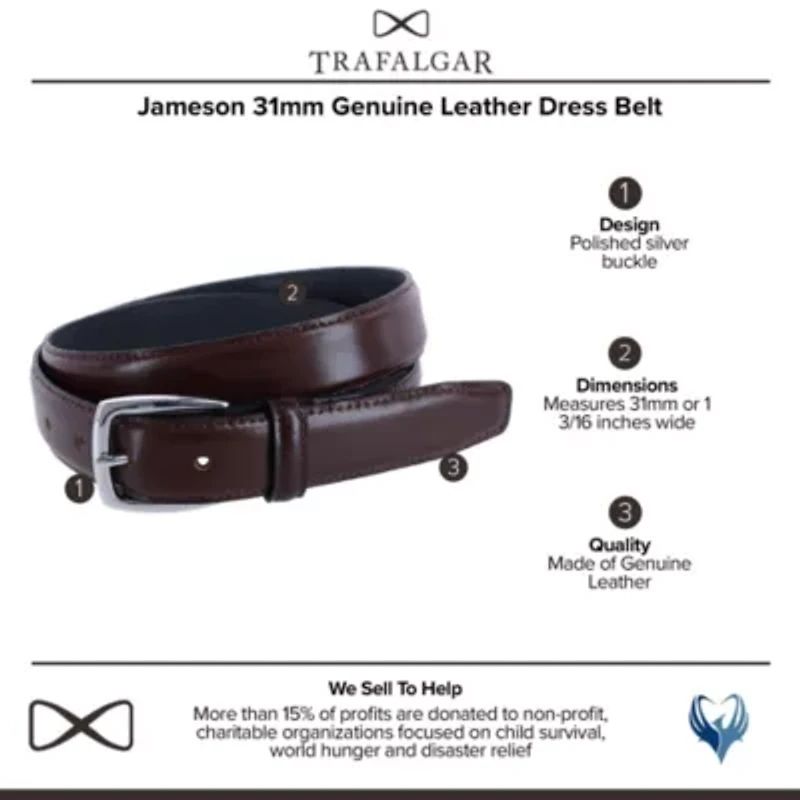 Riverside Big and Tall Solid Stretch Weave Belt