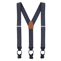 Silas Classic Herringbone Elastic Button End Braces