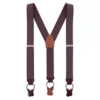 Silas Classic Herringbone Elastic Button End Braces