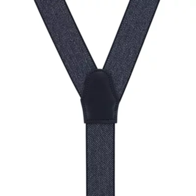 Silas Classic Herringbone Elastic Button End Braces