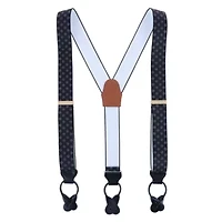 Luxe Diamond Elastic Button End Braces