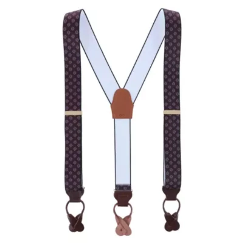 Luxe Diamond Elastic Button End Braces