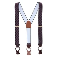 Luxe Diamond Elastic Button End Braces