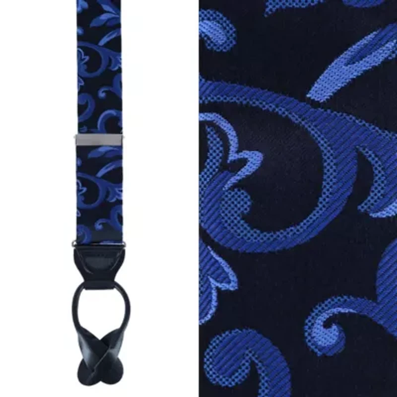 Christian the Romantic Brocade Silk Button End Braces