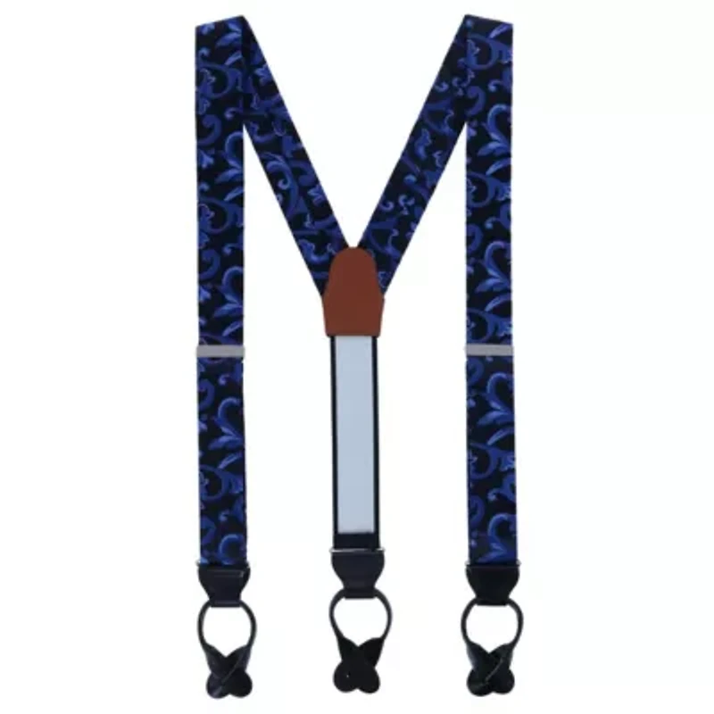 Christian the Romantic Brocade Silk Button End Braces