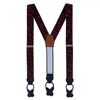 Christian the Romantic Brocade Silk Button End Braces