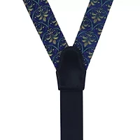 The French Quarter Fleur-de-Lis Silk Novelty Button End Braces