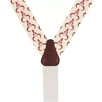 Santa Claus Is Watching Silk Novelty Button End Braces
