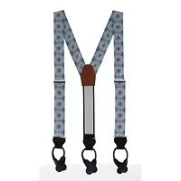 Clarence The Classy Snowflake Silk Holiday Button End Brace