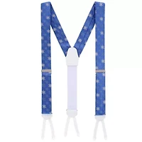 Let It Snow Novelty Snowflake Silk Formal End Braces