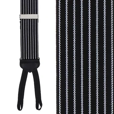 Voltaire Chalk Stripe Formal End Braces