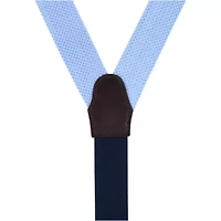 Gamma Geometric Pattern Silk Button End Braces