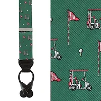 The Golf Dream Silk Button End Braces