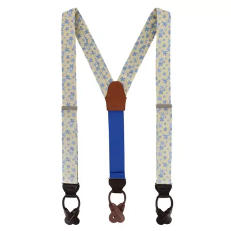 Weldon Floral Silk Button End Braces